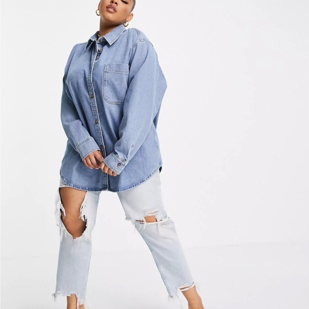 ASOS Curve Denim Shacket